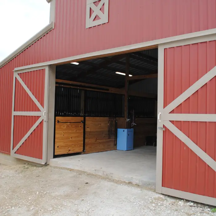 The barn at Twisted Bit Ranch